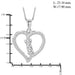 1/2 Carat T.W. Genuine White Diamond Heart Pendant in 14K White Gold