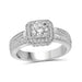 1.00 Carat T.W. Genuine White Diamond 14K White Gold Ring