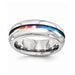 Rounded Titanium Ring with Rainbow Cutout