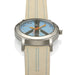 Blue Face and Cream Strap watch
