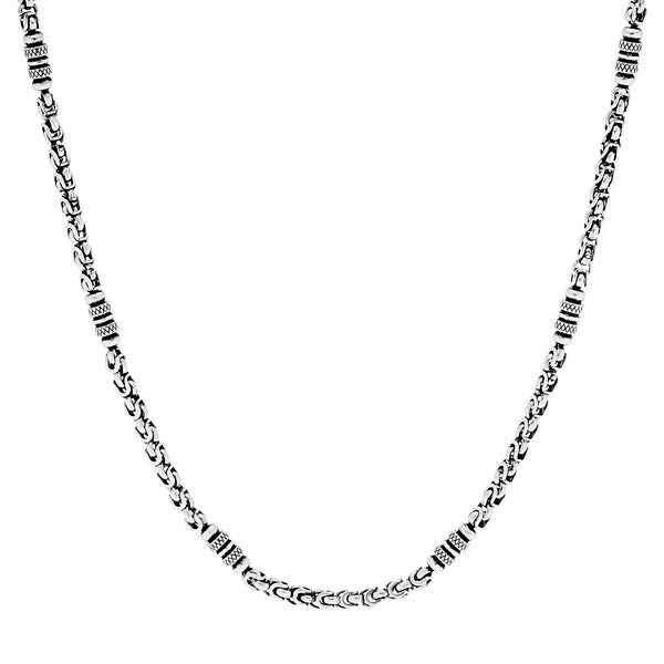 Stainless Steel Oxi Rounded Links Necklace