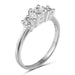 1.00 Carat T.W. Genuine White Diamond 14K White Gold 3-stone Ring