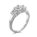 1.75 Carat T.W. Genuine White Diamond 14K White Gold 3-stone Ring