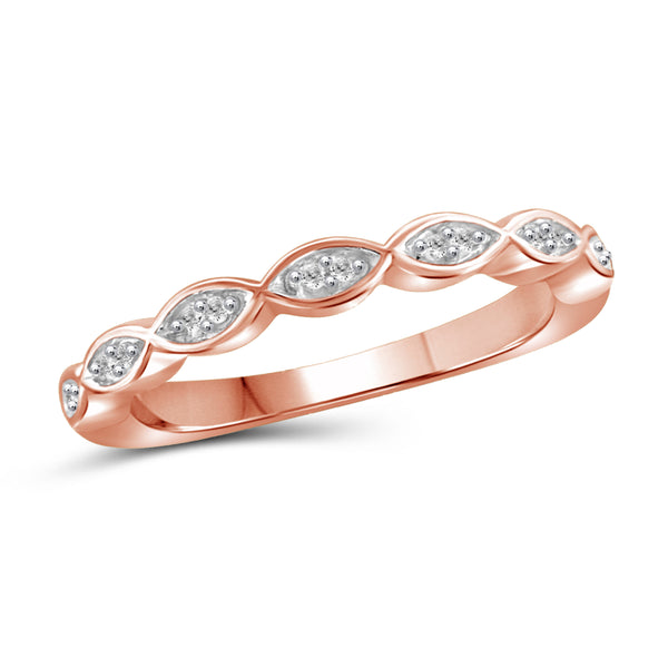 1/20 Carat T.W. Genuine White Diamond 14K Rose Gold Ring