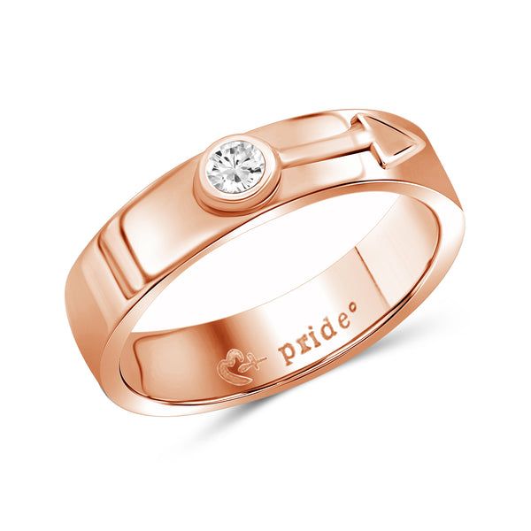 1/5 CTW 14K Rose Gold Male Insignia Ring