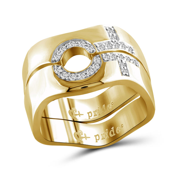 1/5 CTW 14K Yellow Gold Female Combination Ring
