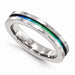 Titanium Ring with Rainbow Cutout
