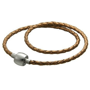 Bronze Color Leather Bracelet