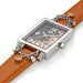 Orange L Word Watch with Dangling Hearts