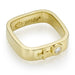 18k Yellow Gold Square Female Insignia Ring