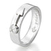 1/5 CTW 14K White Gold Male Insignia Ring