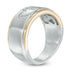 1/8 CT. T.W. Diamond Anniversary Band in 14K Two-Tone Yellow Gold