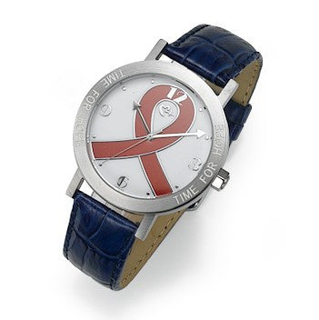 Red And Blue "Time For Hope" Watch