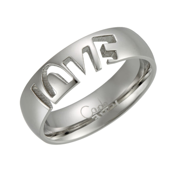 Stainless Steel LOVE Ring